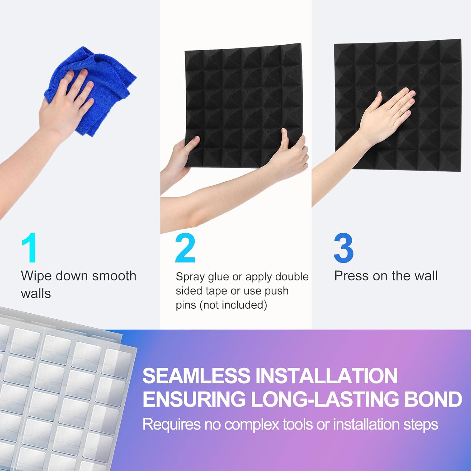 Thumbnail 5 de JBER Acoustic Sound Foam Panels 24 Pack 2
