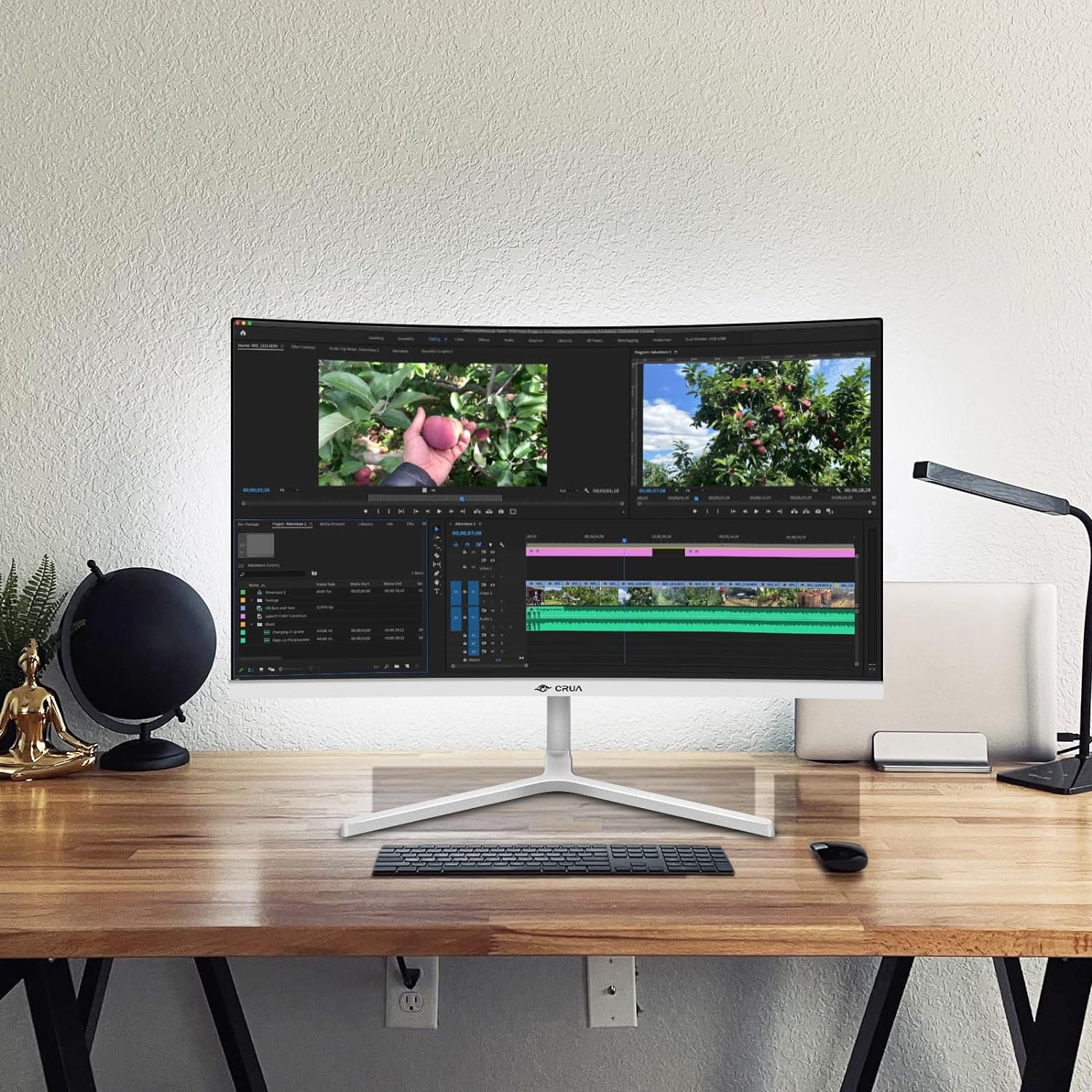 Thumbnail 6 de CRUA 24 Inch Curved Monitor 100Hz