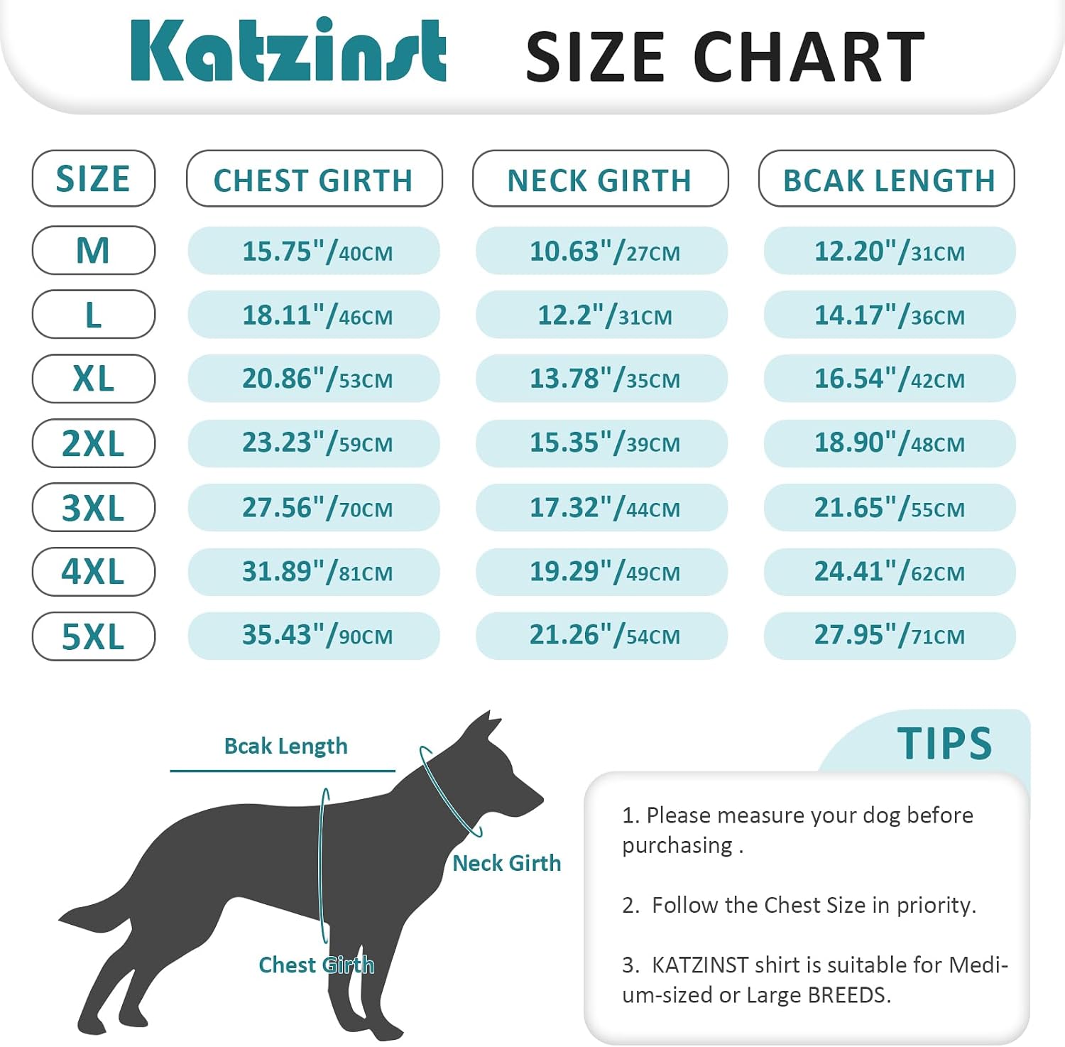 Detalle de Katzinst Hundeshirt 2er Pack 4XL