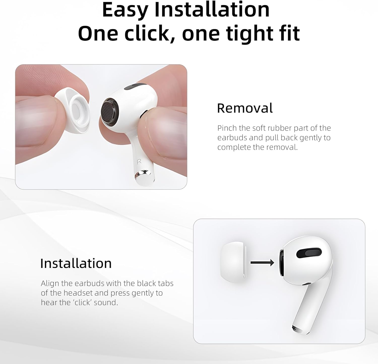 Thumbnail 4 de AirPods Pro: 4 pares de almohadillas silicona XS–L