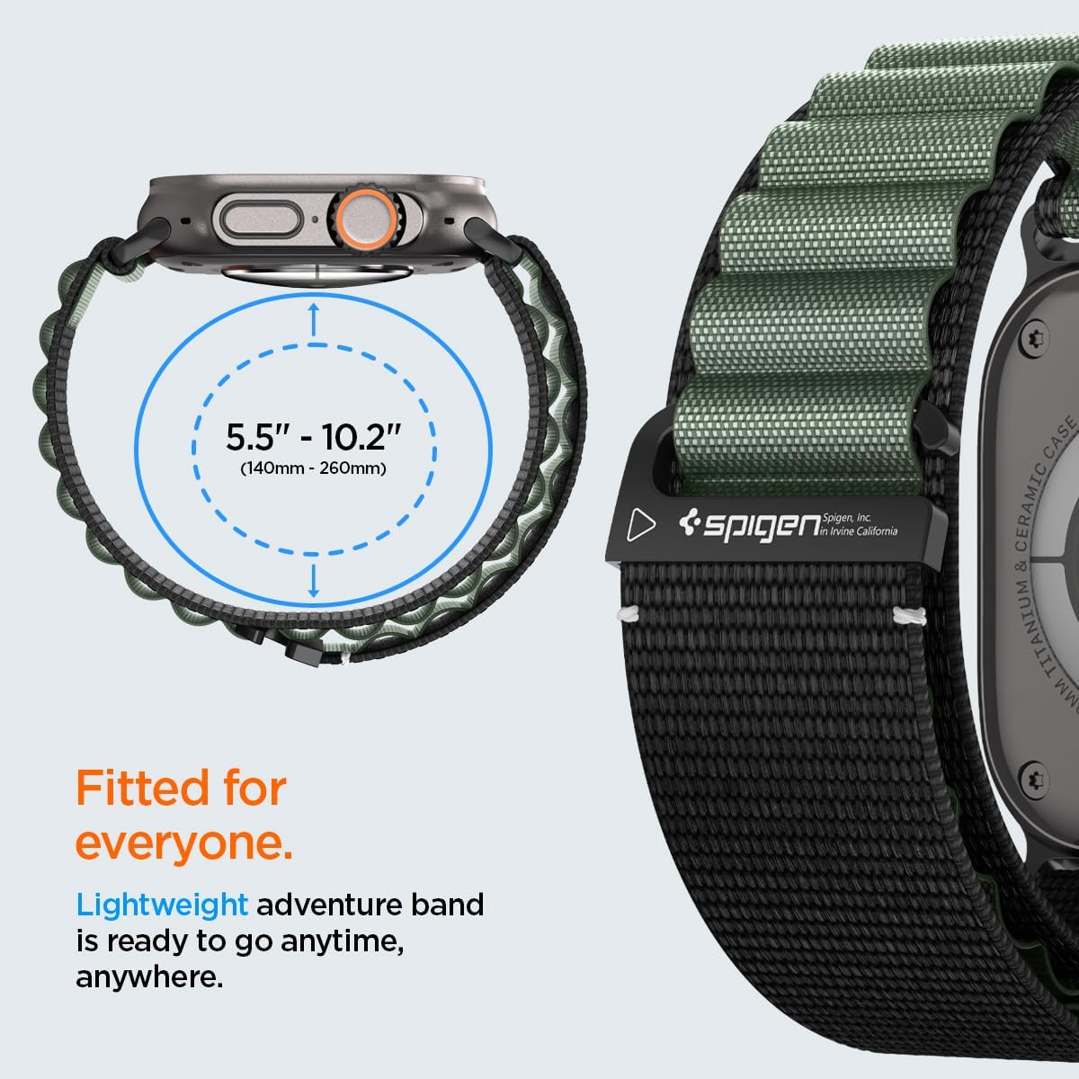 Thumbnail 3 de Spigen cinturino in nylon con gancio per Apple Watch compatibile 49/46/45/44/42 mm