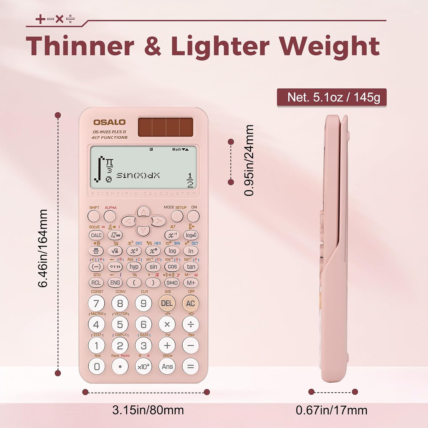 Thumbnail 3 de OSALO 417 Function Scientific Calculator