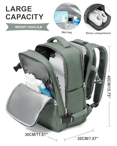 Thumbnail 4 de SZLX Mochila de Cabina 40x30x20 para Ryanair y Wizz Air (mujer) impermeable, desplegable 180°
