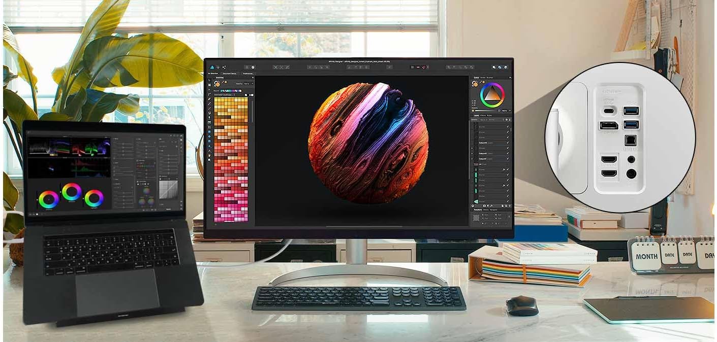 Thumbnail 6 de LG Ultrafine 32UQ850V-W.AEU : Écran PC 4K 32" IPS HDR400 et USB-C 90W