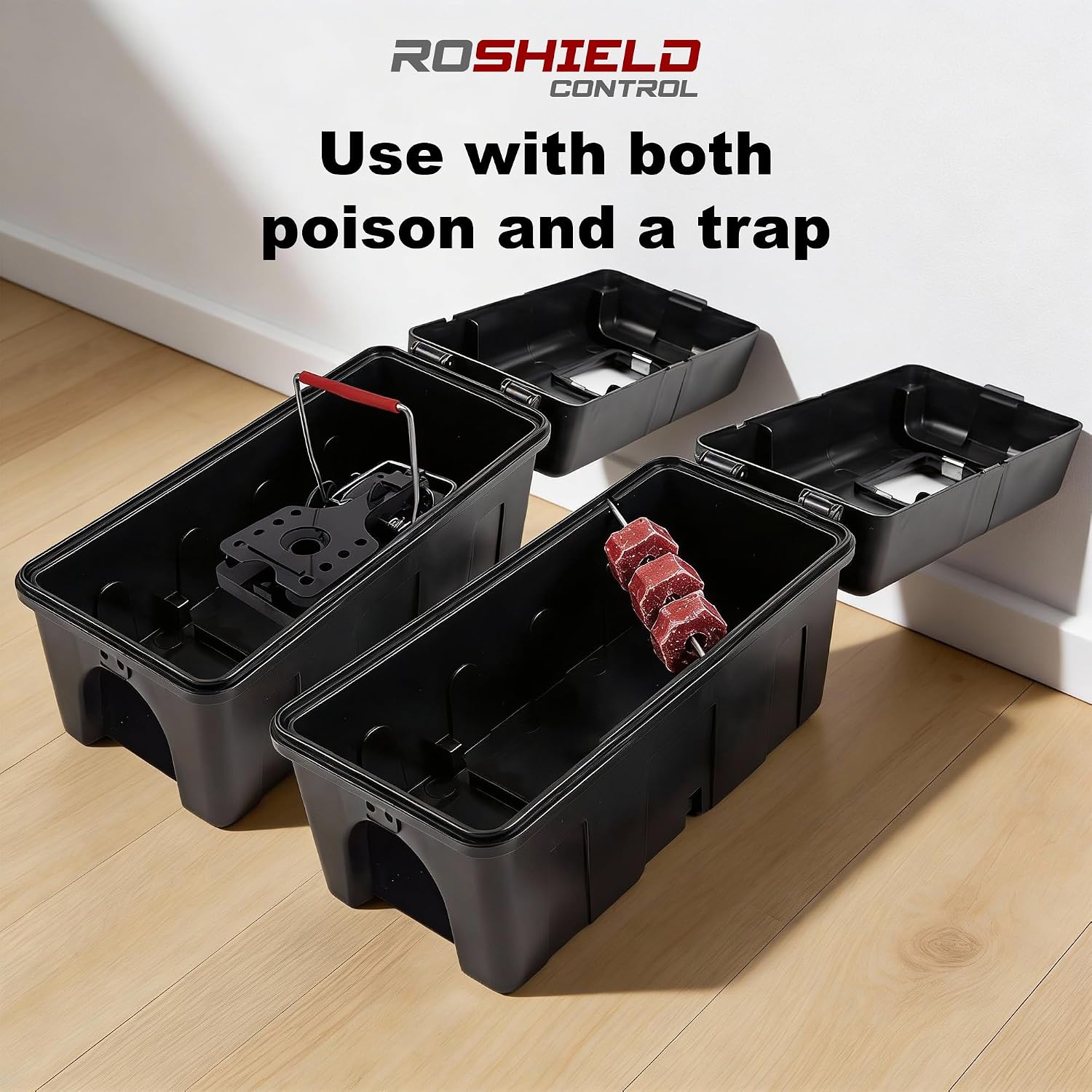 Detalle de ROSHIELD 2X Rat Trap Killer Box Pack of 2 🐀