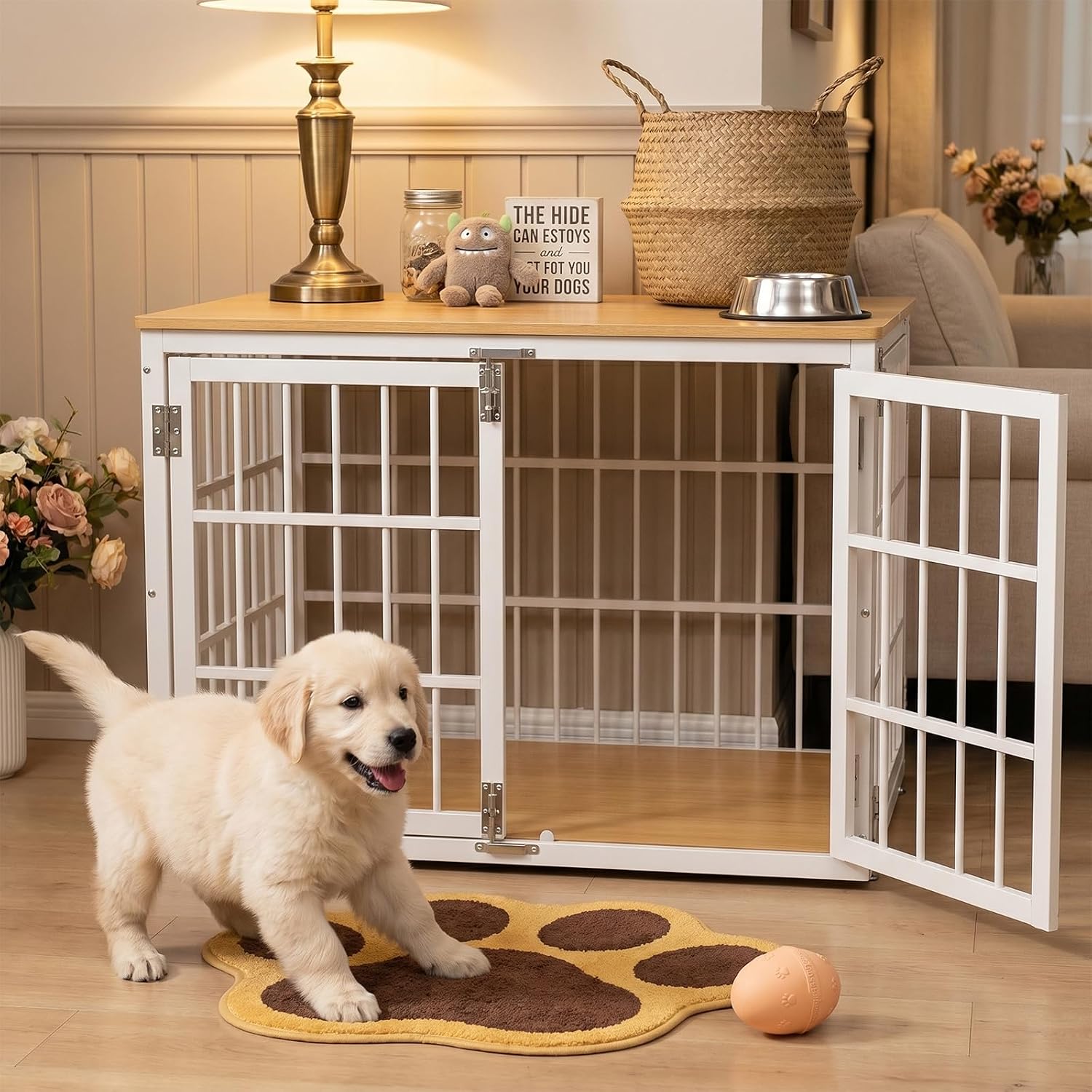 Detalle 2 de DUMOS Dog Crate Furniture 38-Inch