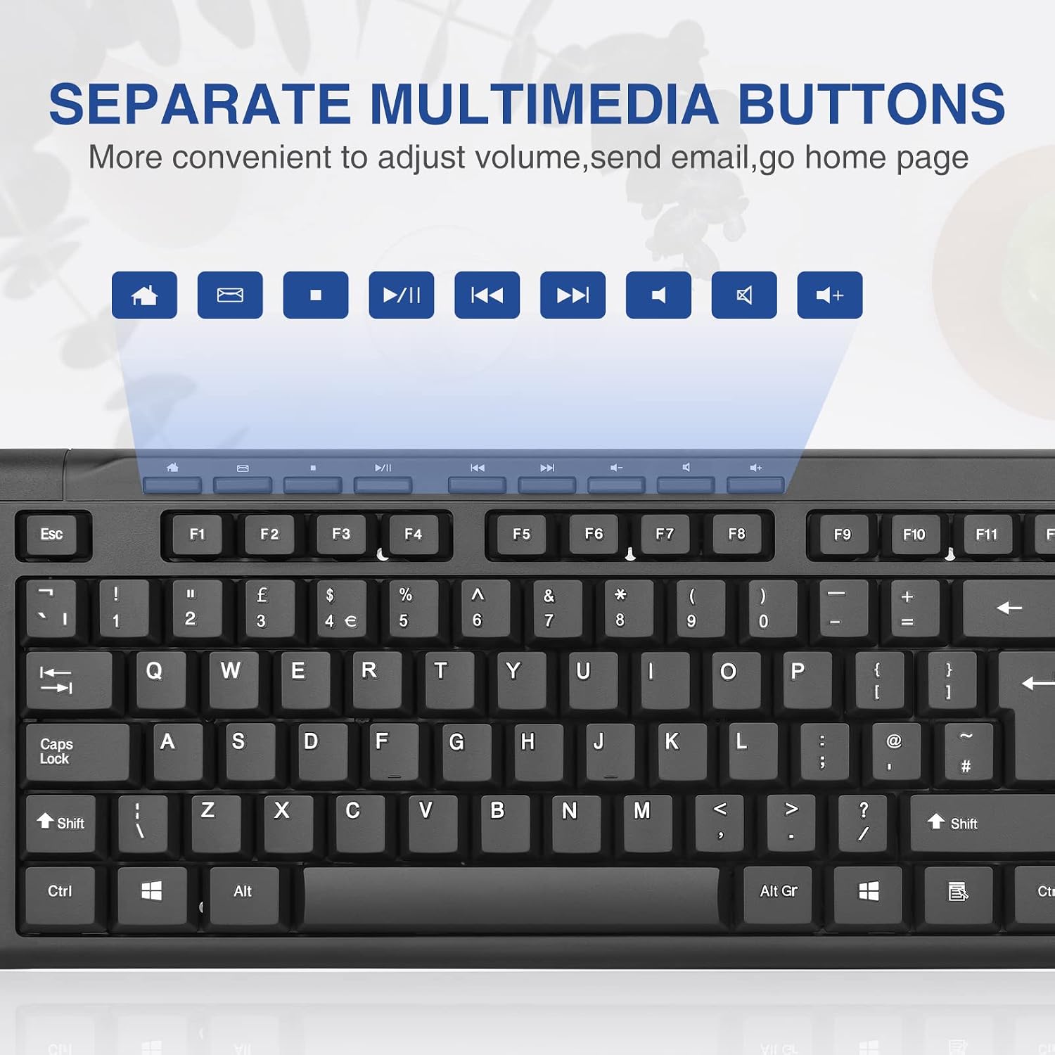 Thumbnail 4 de Rii RK907 wired keyboard 104 keys