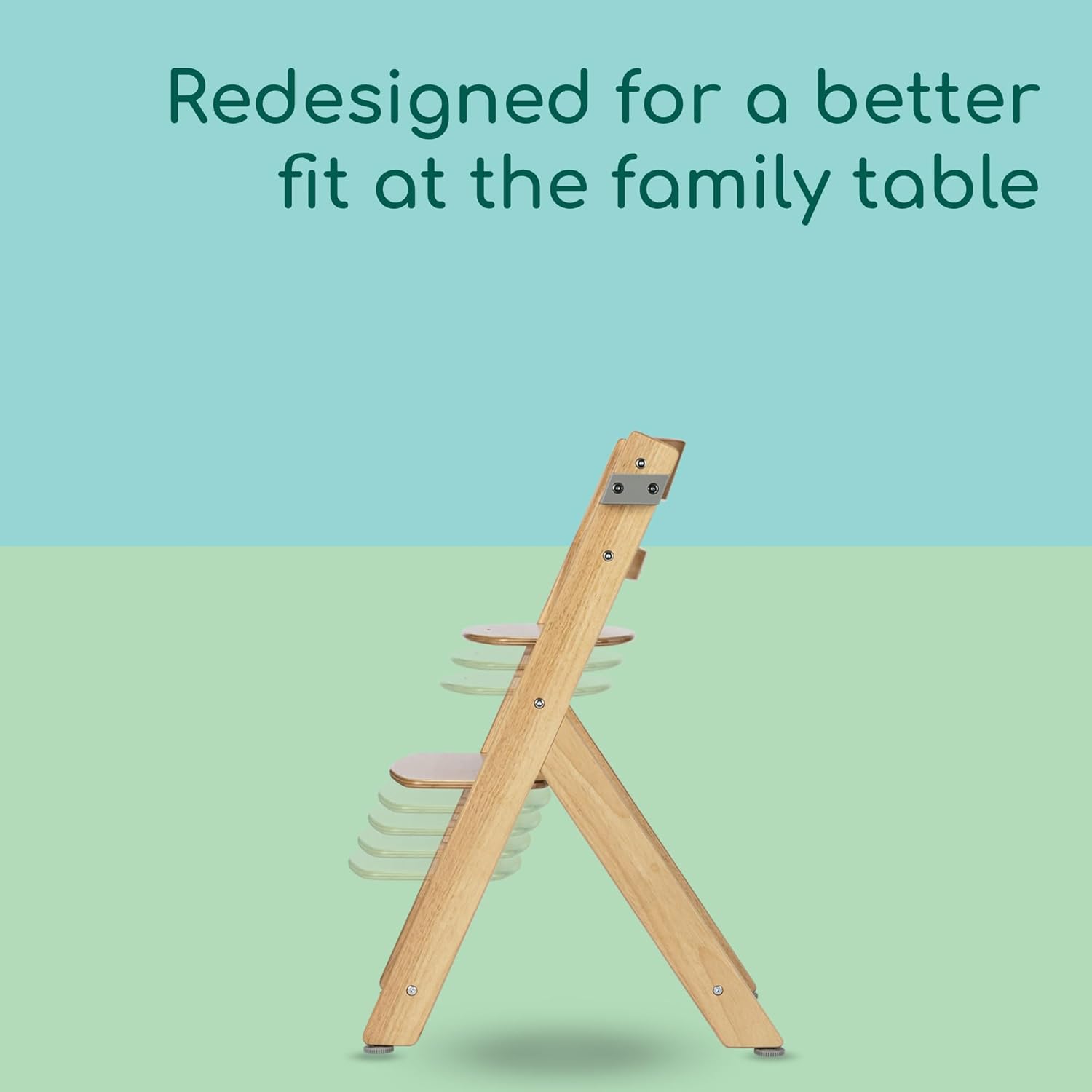 Detalle de Bebeconfort Timba 2 with Cushion: Evolutive wooden high chair for 6 months to 110 kg