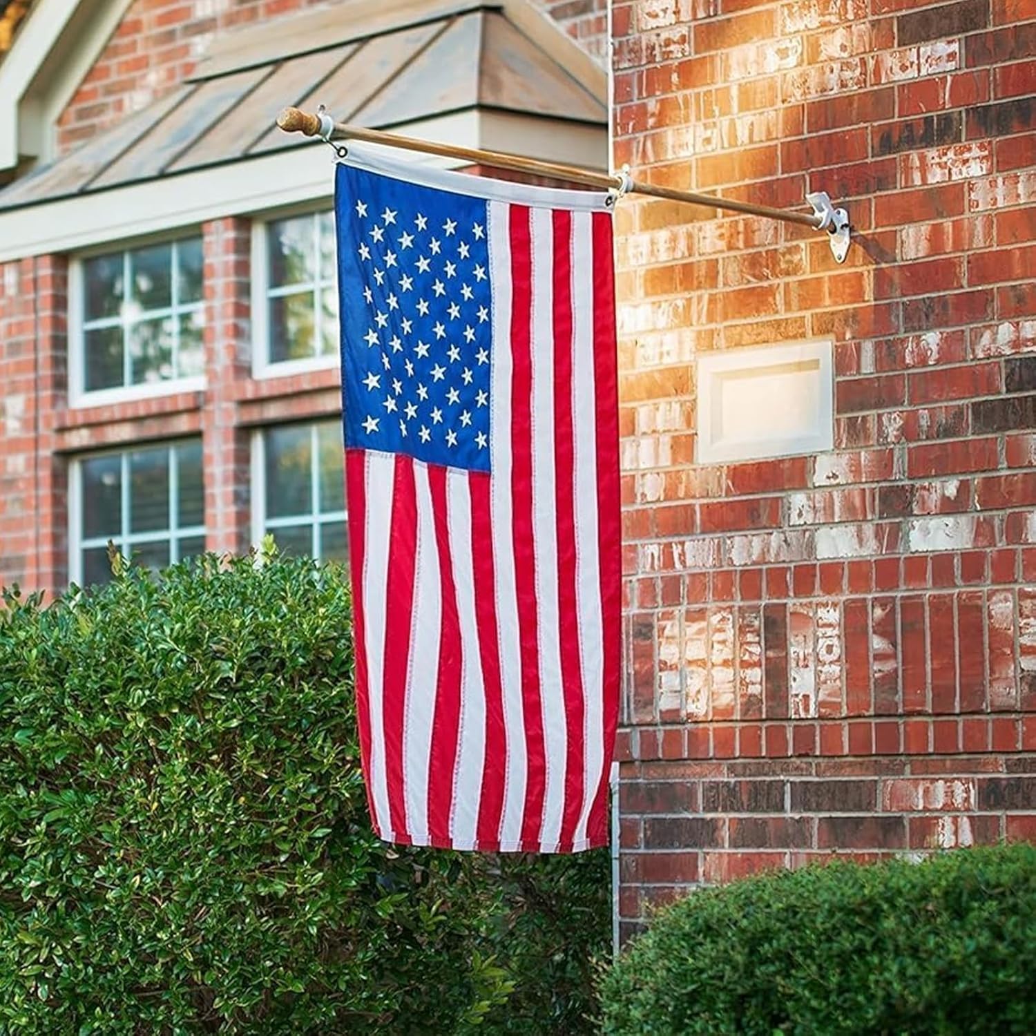 Thumbnail 6 de DANF FLAG Heavy-Duty American Flag 3x5 Ft for Outside (Nylon, Embroidered Stars, Sewn Stripes)