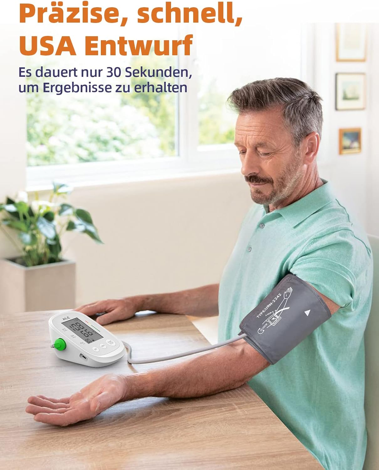 Thumbnail 1 de AILE Oberarm-Blutdruckmessgerät 22–42 cm 📋