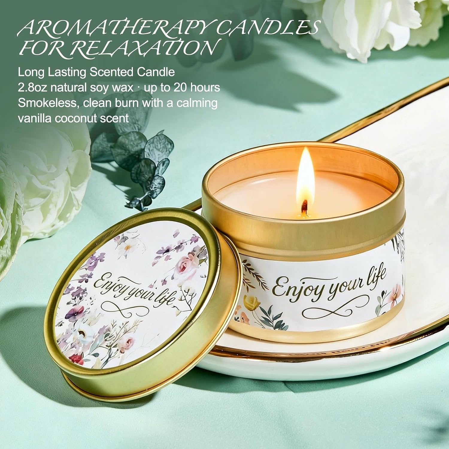 Thumbnail 4 de BodyRefresh BodyRefresh-02 Self-Care Gift Basket for Women, 9-Piece Ivory Set