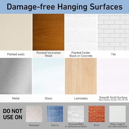 Thumbnail 8 de Command Medium Hooks, Clear: 7 Hooks and 10 Adhesive Strips for Damage-Free Organisation