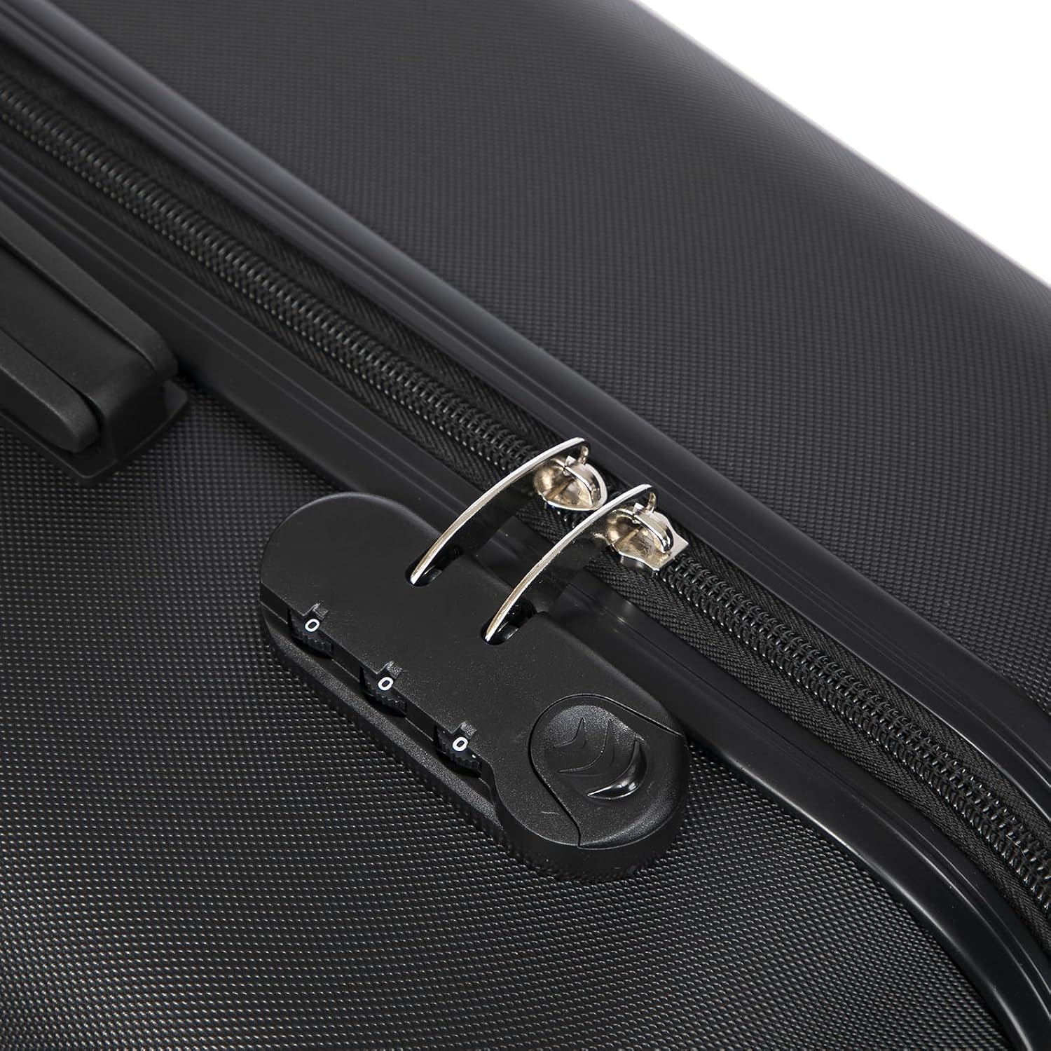 Thumbnail 2 de YONSLY Koffer Suitcase Trolley-Set (Hartschale) mit 4x 360° Rollen, Zahlenschloss & weichem Gummigriff – Schwarz, L