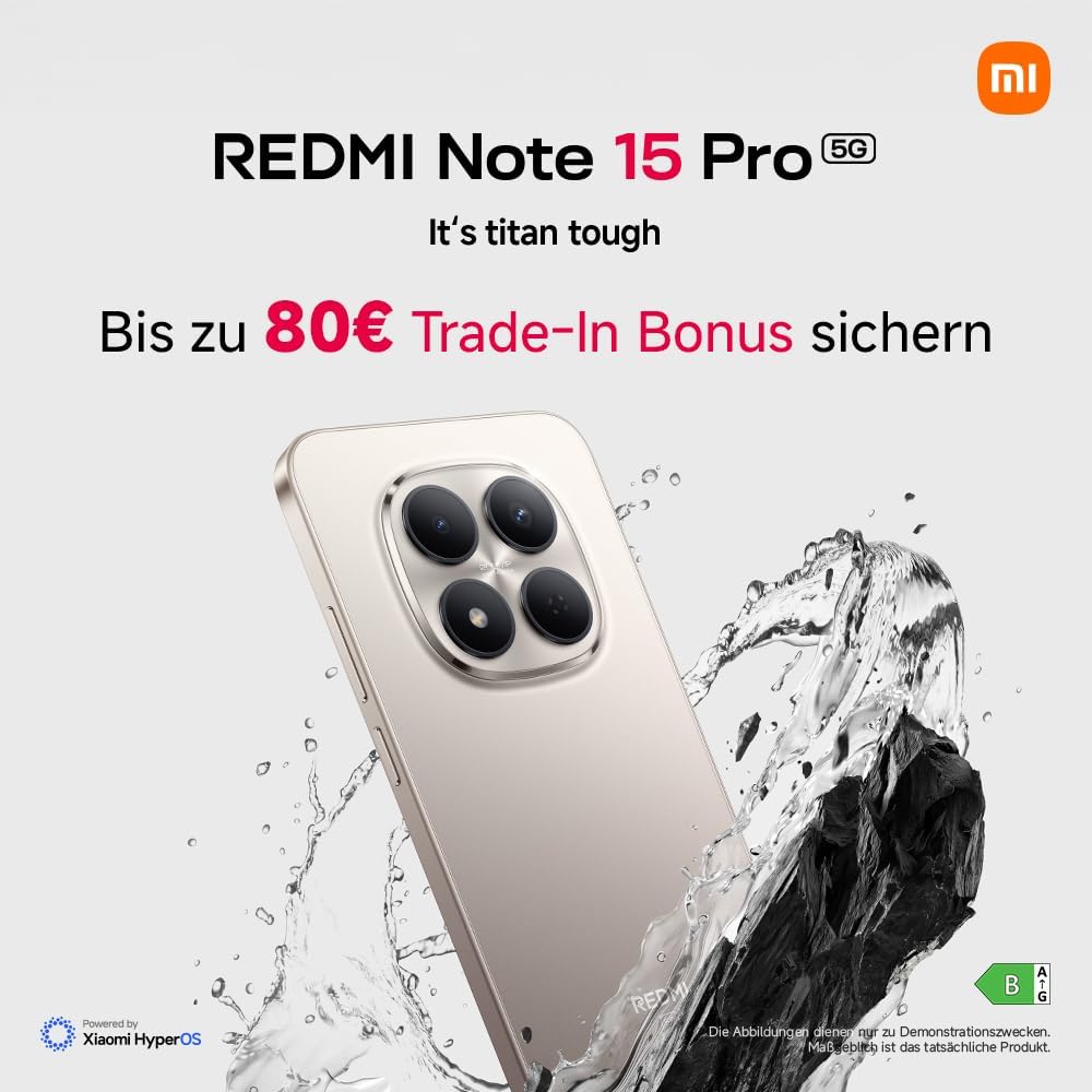 Detalle 2 de Xiaomi Redmi Note 15 Pro 5G (12+512 GB) – 6580-mAh-Akku, 200‑MP‑Kamera, IP66/IP68, 6,83" AMOLED