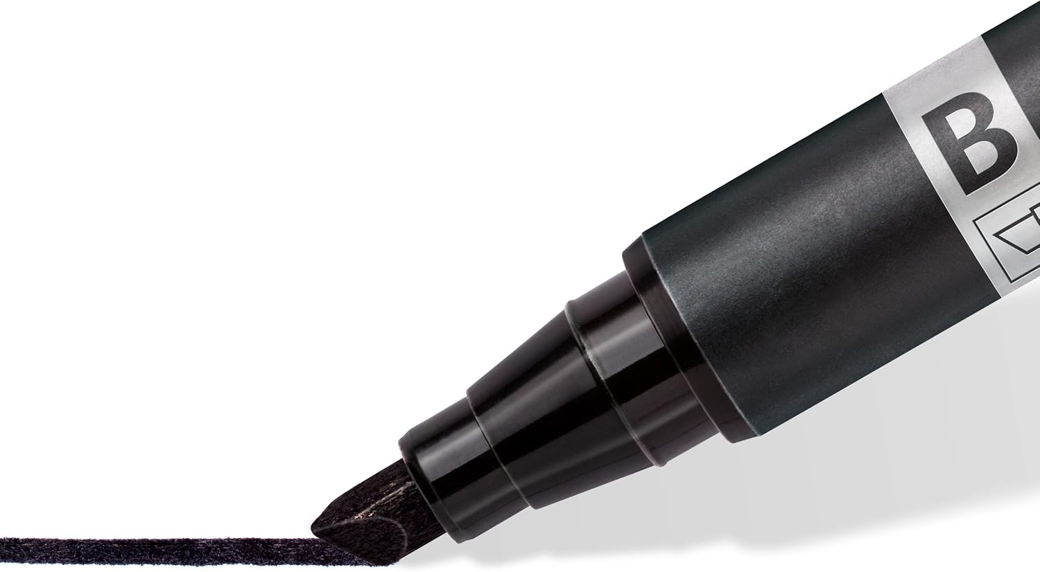 Detalle 2 de Staedtler Lumocolor Permanentmarker Duo Schwarz – 10 Stück