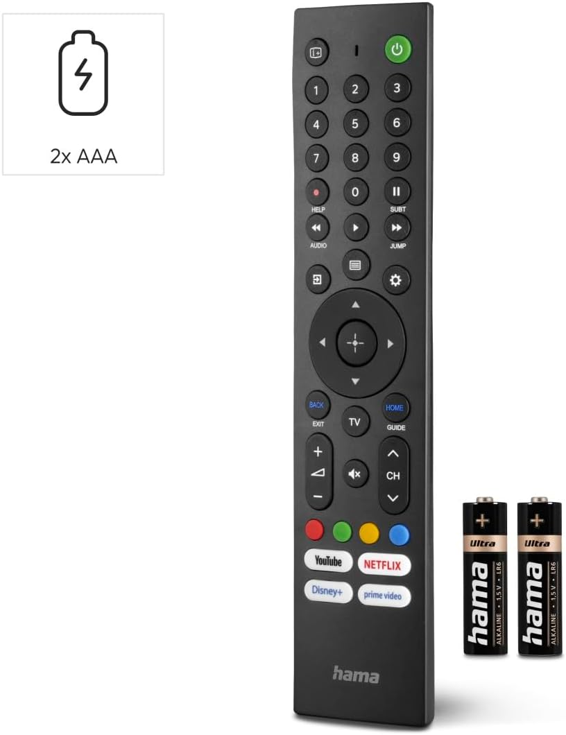 Thumbnail 1 de Hama Universal-Fernbedienung für Sony TVs (IR, lernfähig) mit 4 App-Tasten – sofort einsatzbereit