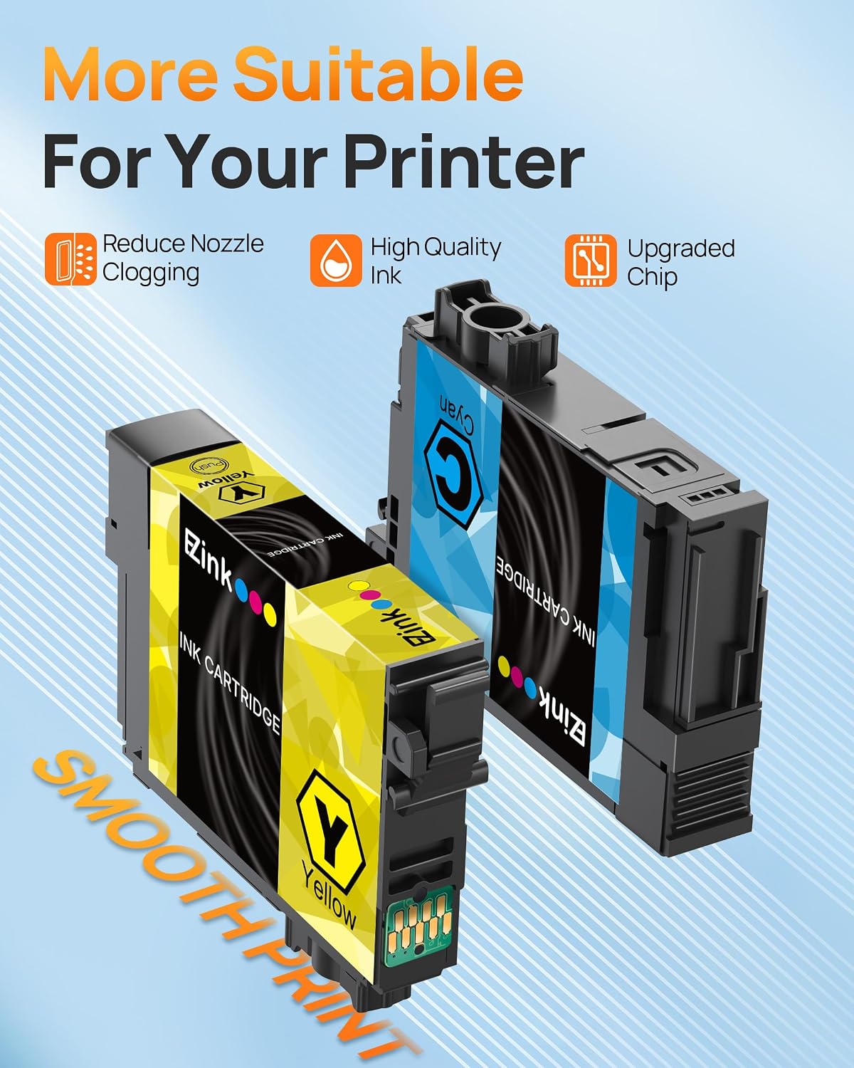 Thumbnail 3 de E-Z Ink 702XL Remanufactured Ink Cartridge 5-Pack for WF-3720/3730/3733