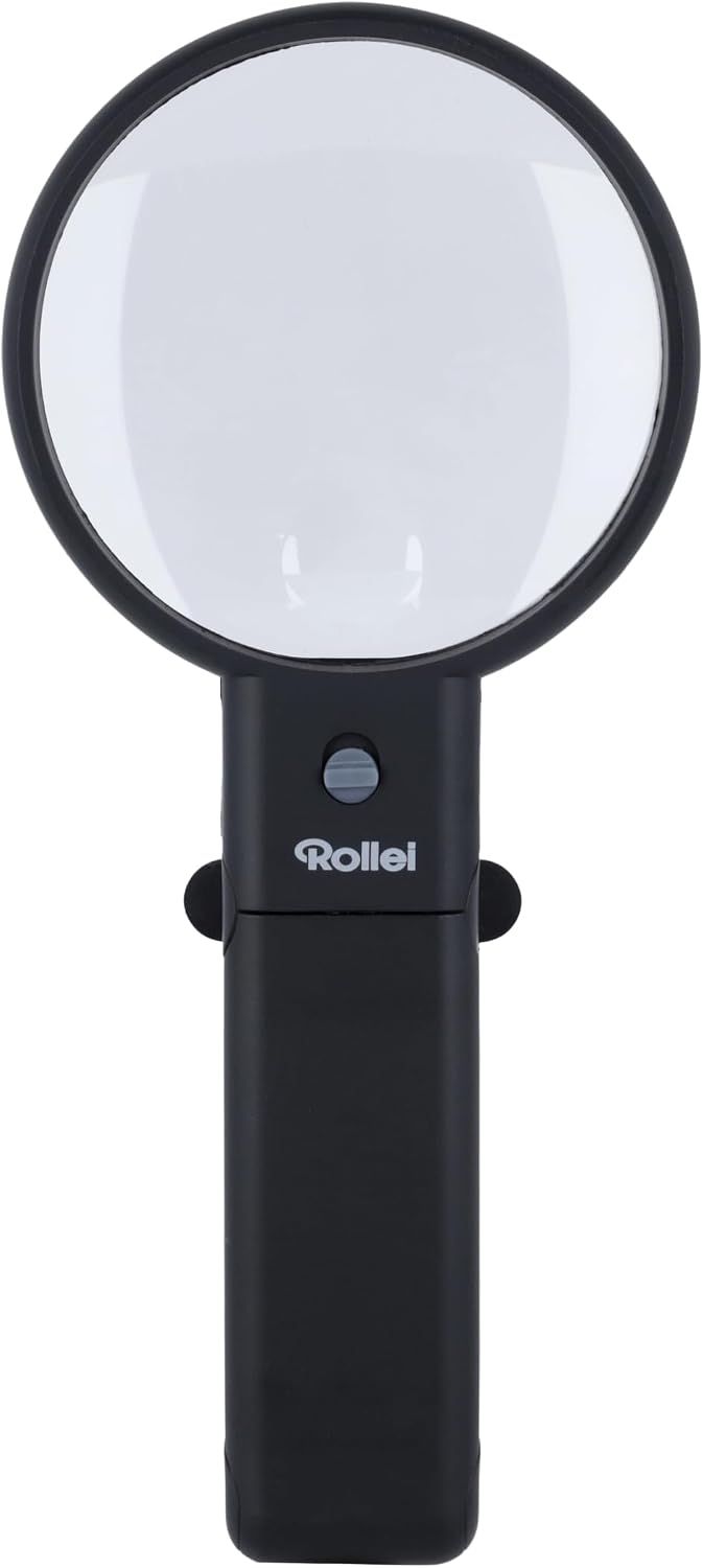 Detalle 2 de Rollei lente d’ingrandimento con luce LED e piedistallo, bifocale 2X/4,5X regolabile (nero)