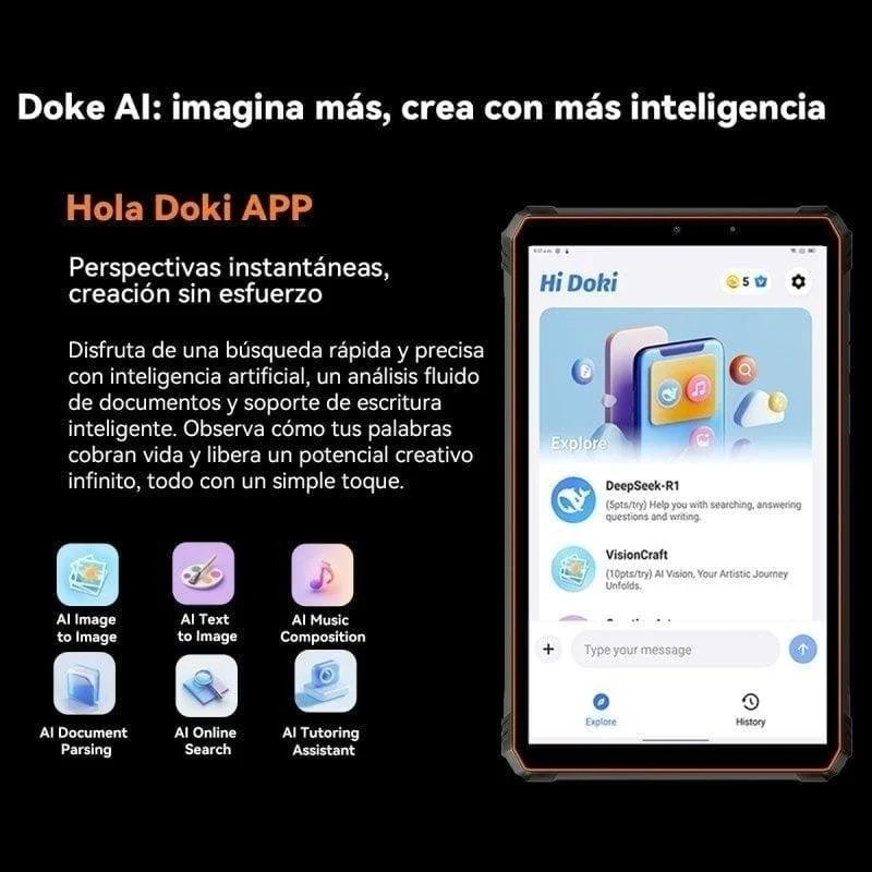 Thumbnail 1 de Blackview Active 5 WiFi + 4G rugerizada naranja (8,68", 6GB/128GB)