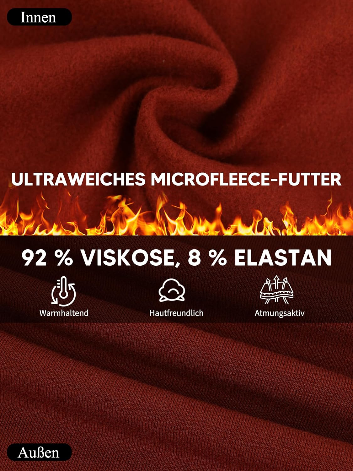 Thumbnail 3 de STARBILD damska koszulka termiczna z golfem, 92% wiskozy i 8% elastanu