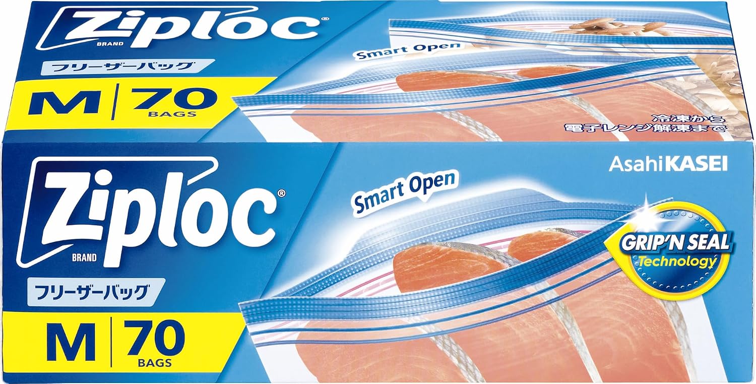 Thumbnail 6 de Ziploc フリーザーバッグ M 100枚入り|ポリエチレン製・凹凸付きオープンタブ