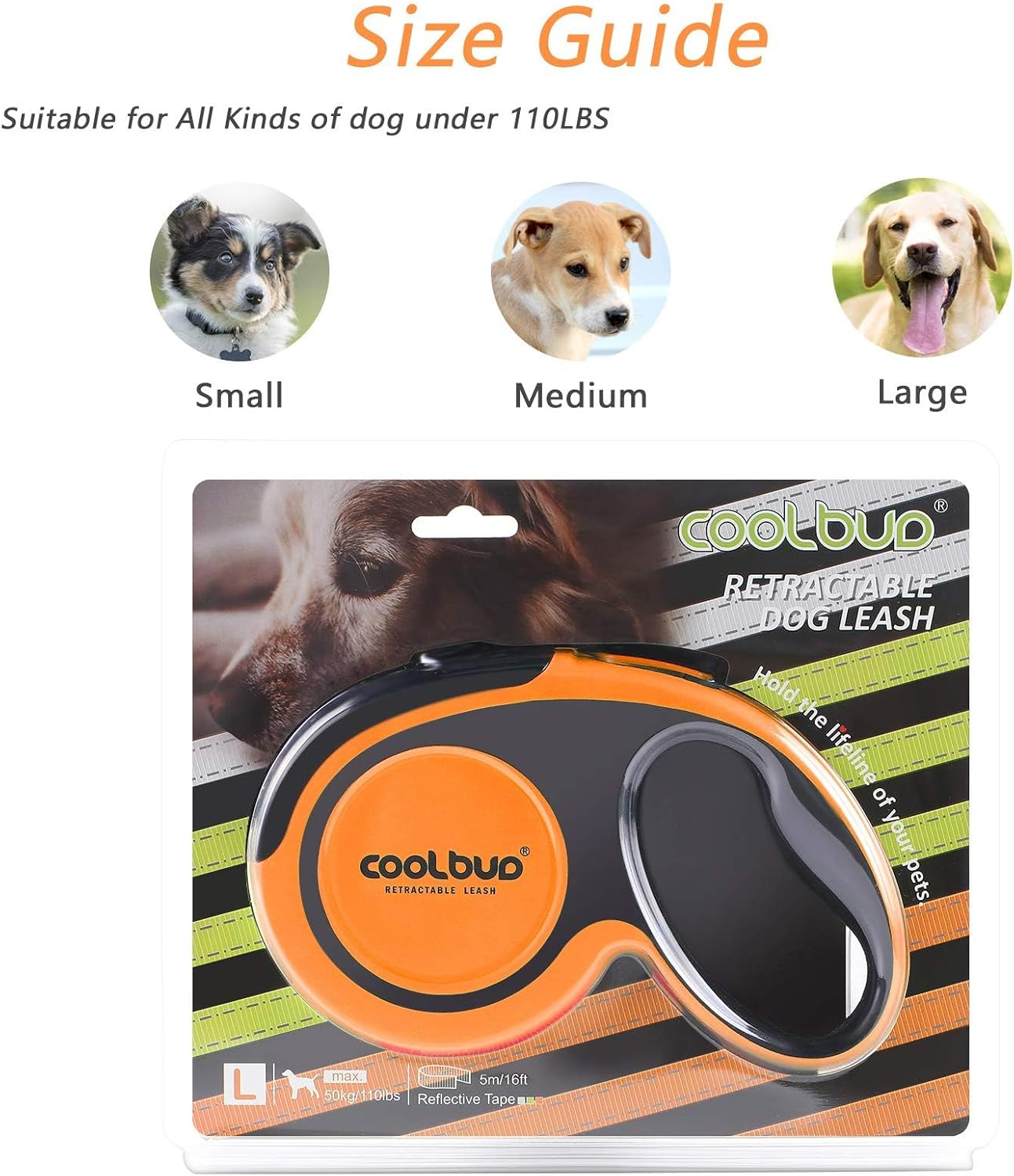 Thumbnail 5 de Hurluksi Retractable Dog Lead 5M 16ft