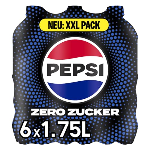 Detalle de Pepsi Zero Zucker – koffeinhaltige Cola in Flaschen, 6x1,75l