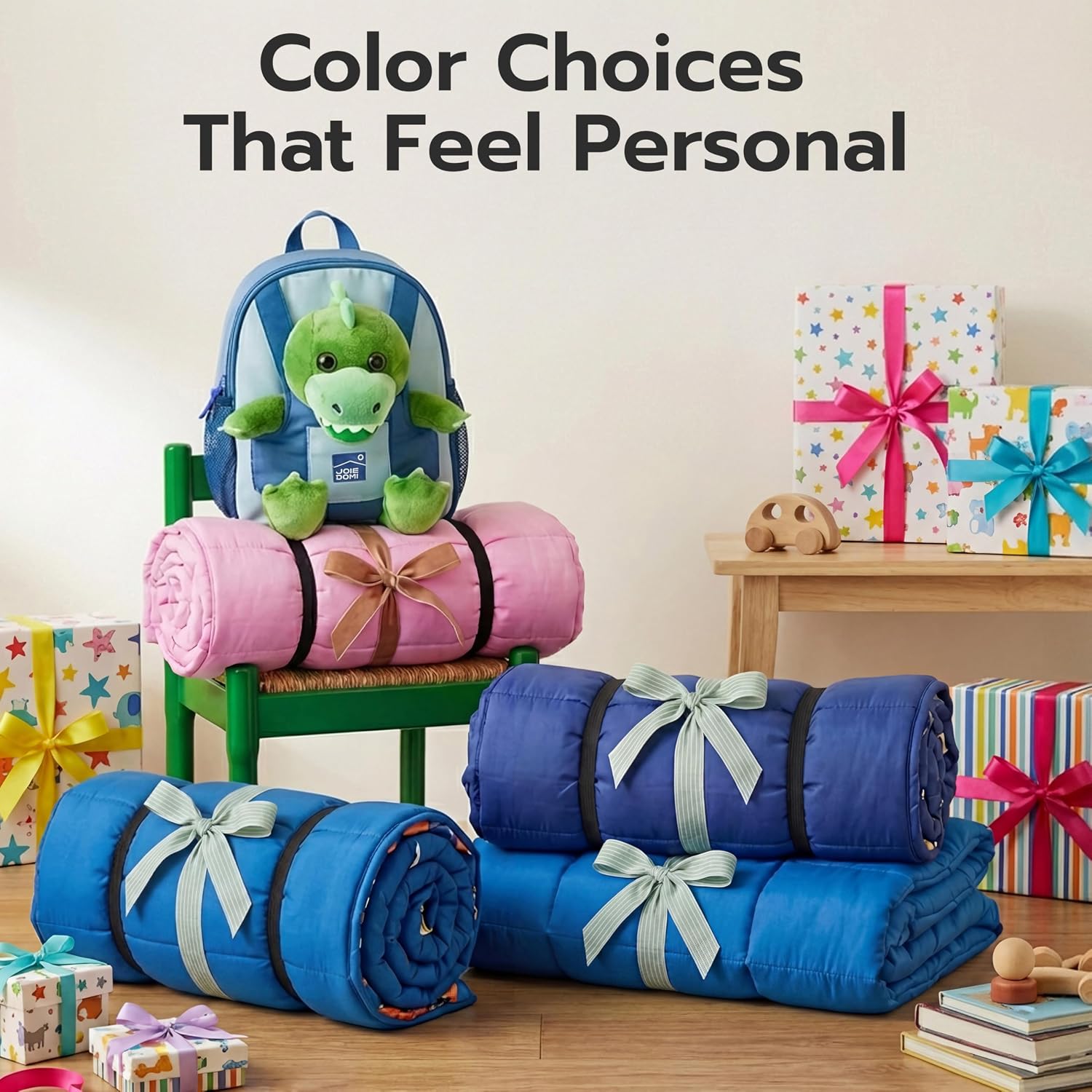 Thumbnail 6 de JOIEDOMI Toddler Nap Mat, 55" x 30", with Removable Pillow & Blanket