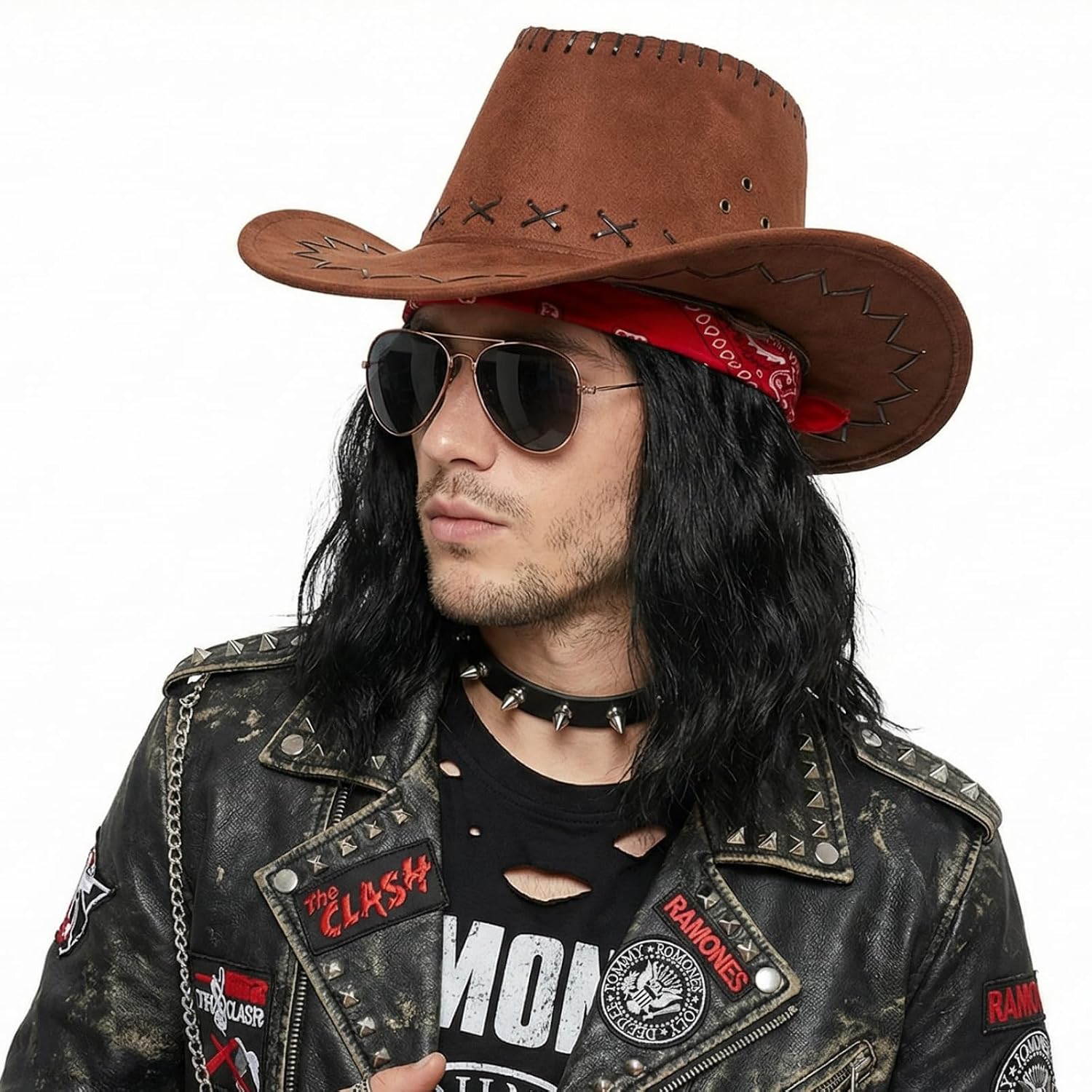 Detalle 2 de REEWES Men's Wig Black