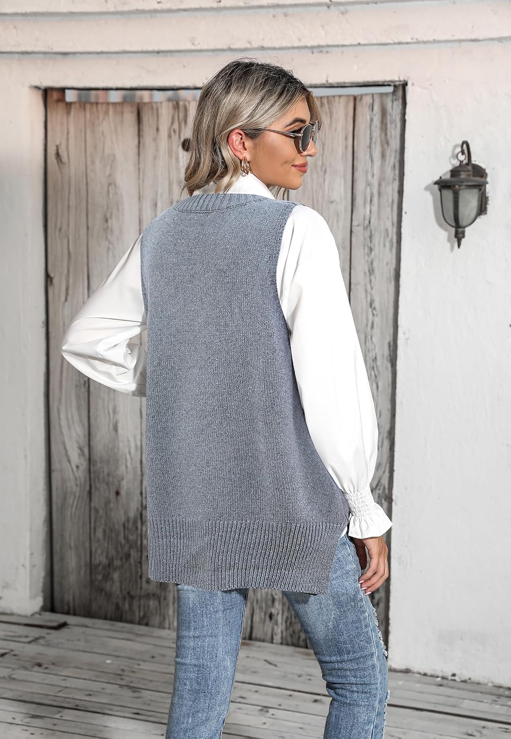 Detalle 1 de Zeagoo V-Neck Sweater Vest