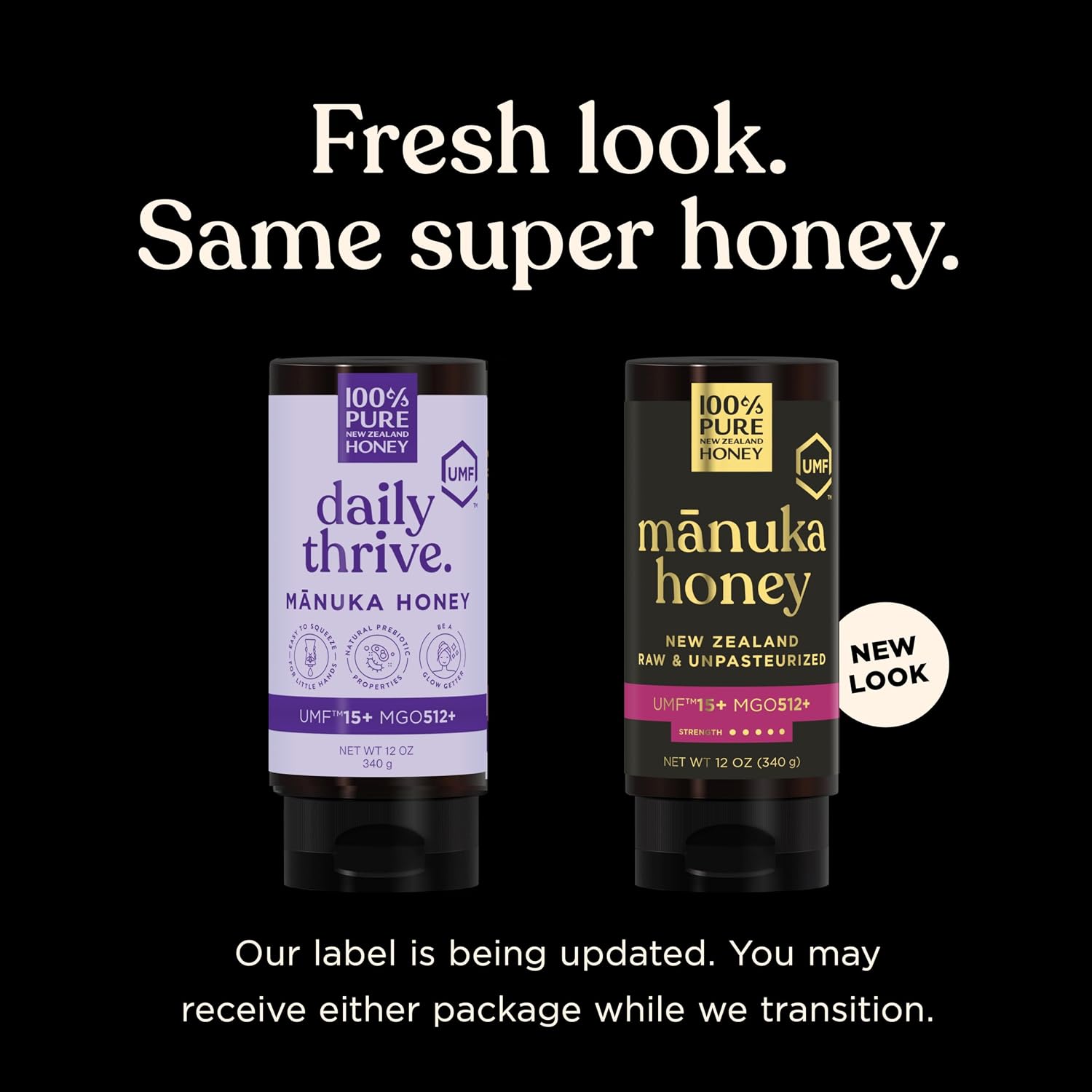 Thumbnail 2 de 100% Pure New Zealand Honey Manuka Honey, UMF 15+, MGO 512+, 12 oz Squeeze Bottle
