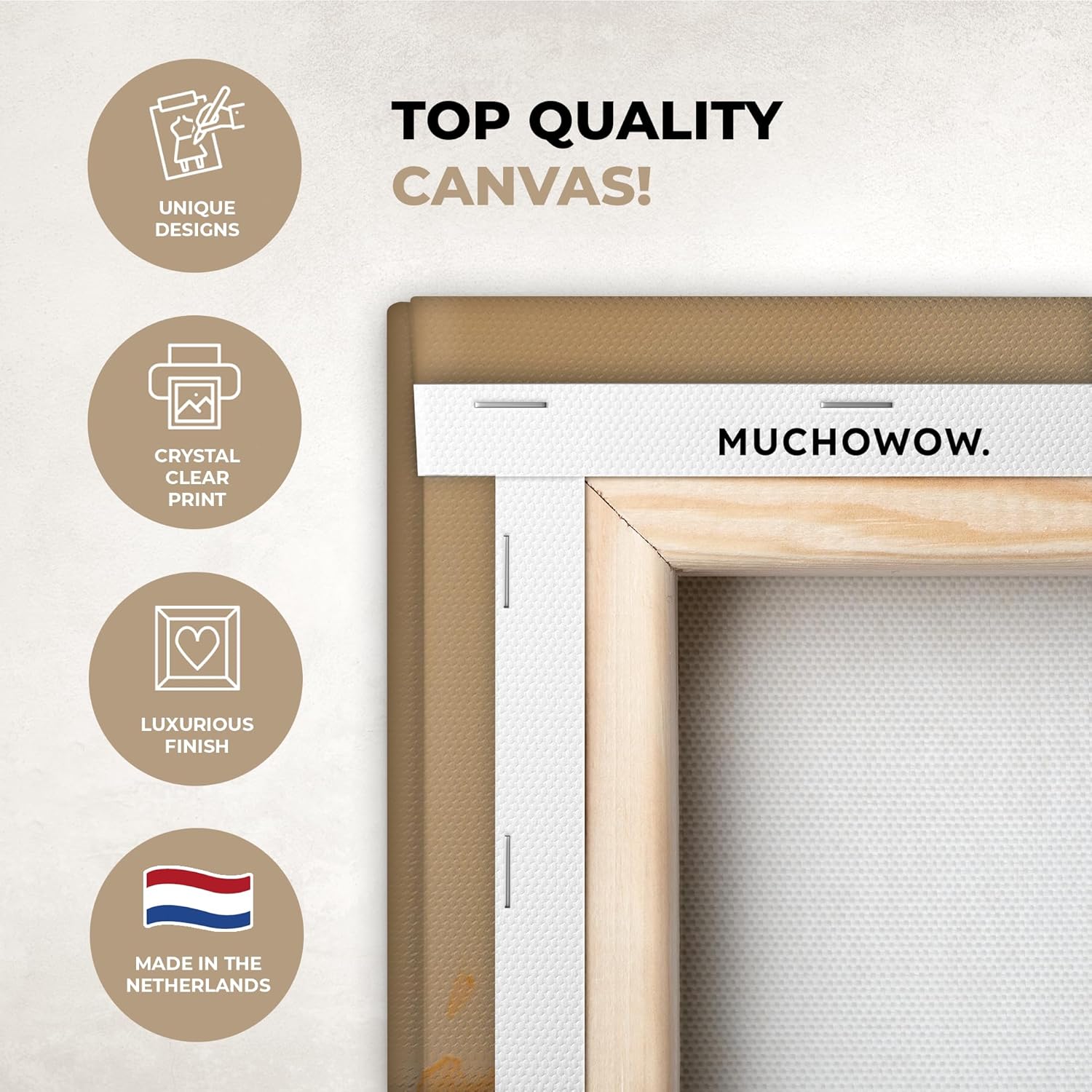 Thumbnail 1 de MuchoWow Impression sur Toile Photo Peinture 60x90 cm