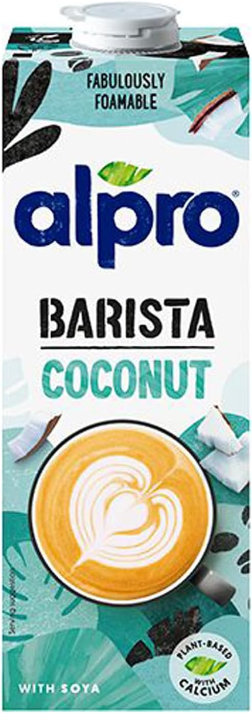 Detalle de Alpro Bebida Vegetal de Coco Barista (pack 8 x 1 L) con vitaminas y calcio
