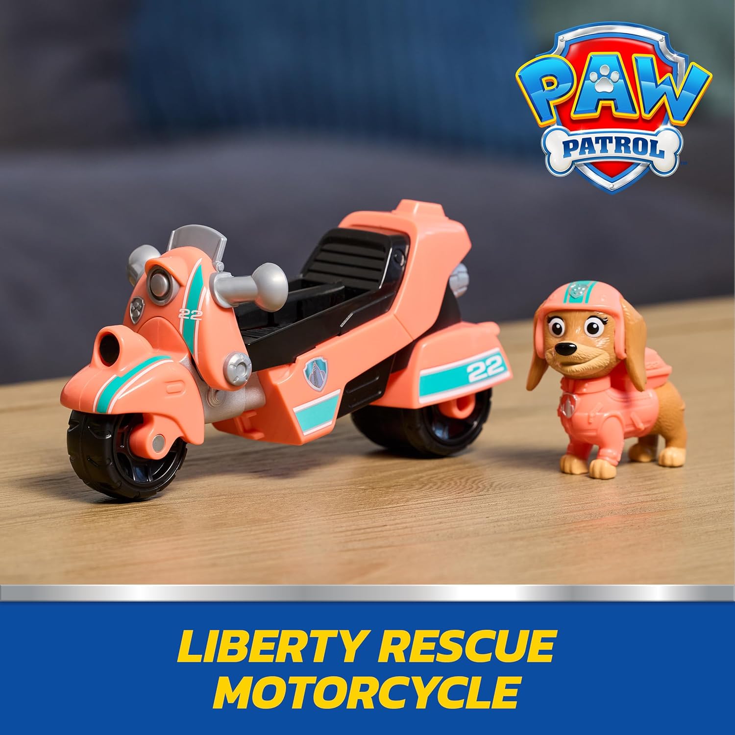 Thumbnail 6 de Paw Patrol Liberty Rescue Motorcycle toy bike