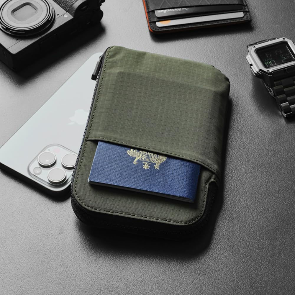 Detalle de ALPAKA Zip Travel Wallet — Portefeuille de Voyage RFID avec HUB et 3 poches passeport