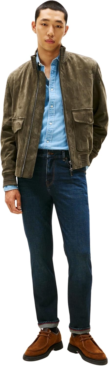Thumbnail 4 de Tommy Hilfiger Uomo Jeans Denton Blacker Blue Straight Fit: denim elasticizzato dal taglio dritto