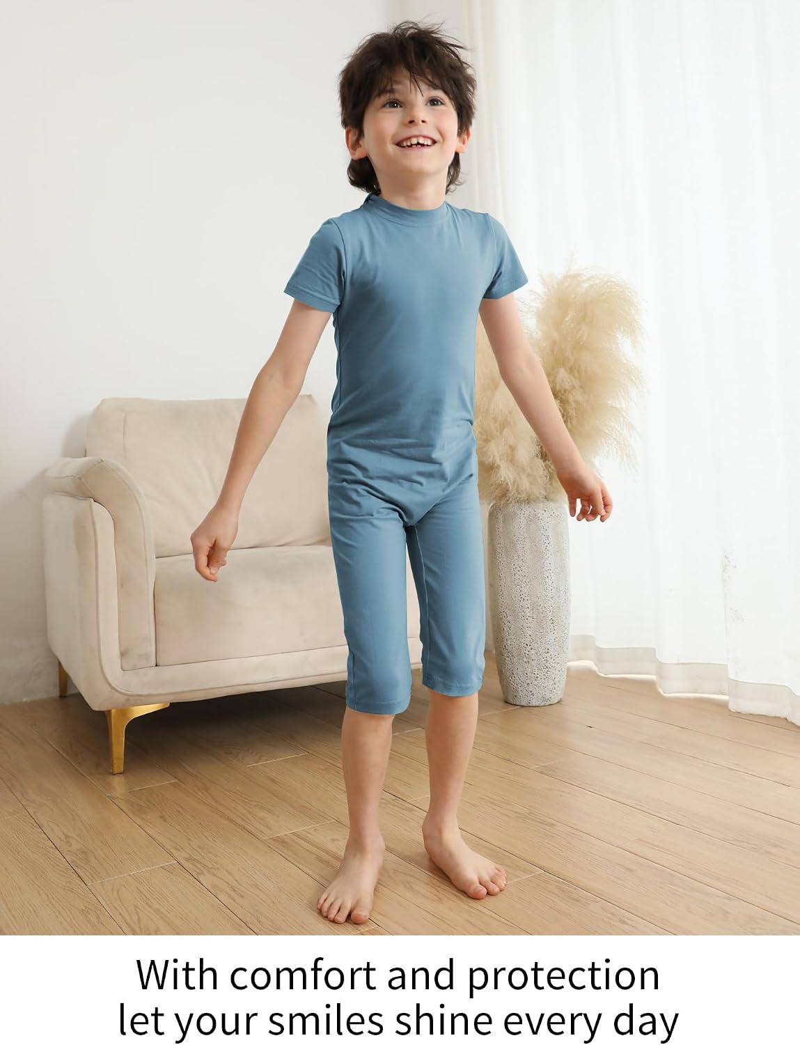 Detalle 1 de EEOST Adaptive Anti-Strip Suit for Kids with Covered Back Zipper
