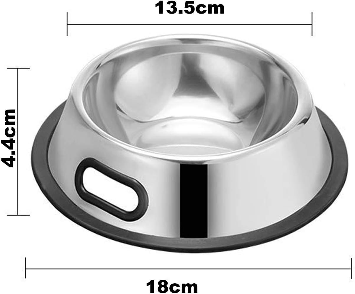 Thumbnail 5 de SUOXU 2-Pack Stainless Steel Dog Bowl with Non-Slip Base (350 ml) for Small Dogs and Cats