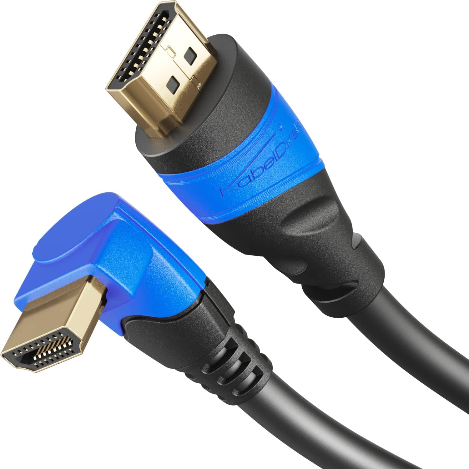 Detalle de KabelDirekt – Cavo HDMI 4K 90° da 2 m, High Speed con Ethernet