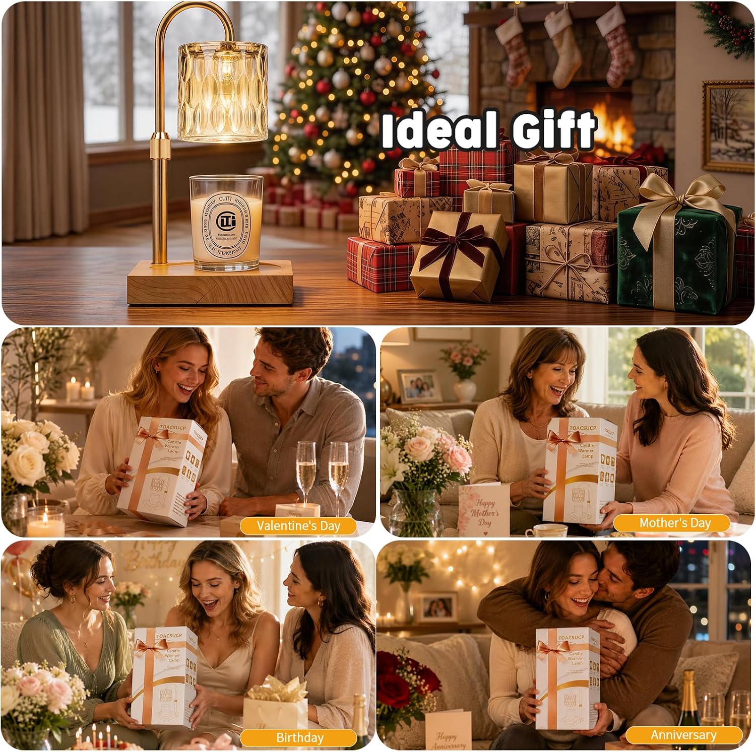 Thumbnail 4 de Candle Warmer Lamp with 3 Bulbs 50W