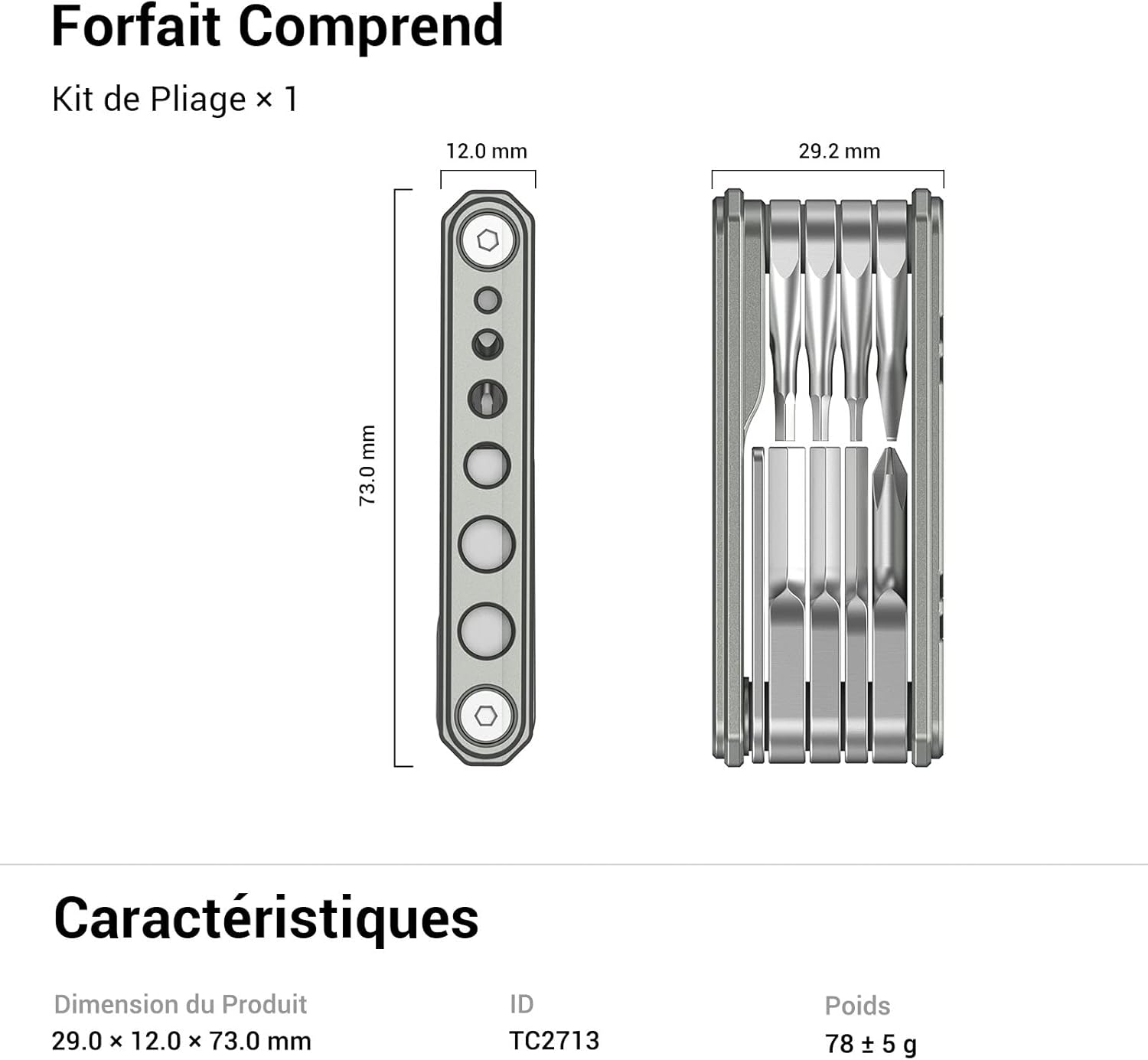 Thumbnail 6 de SMALLRIG 9 en 1 Outils Pliables 2713