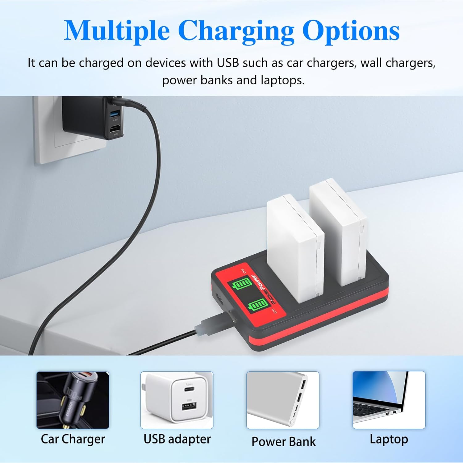 Thumbnail 4 de Pickle Power LP-E5 Battery and Charger Pack for Canon EOS Cameras (2 Batteries)