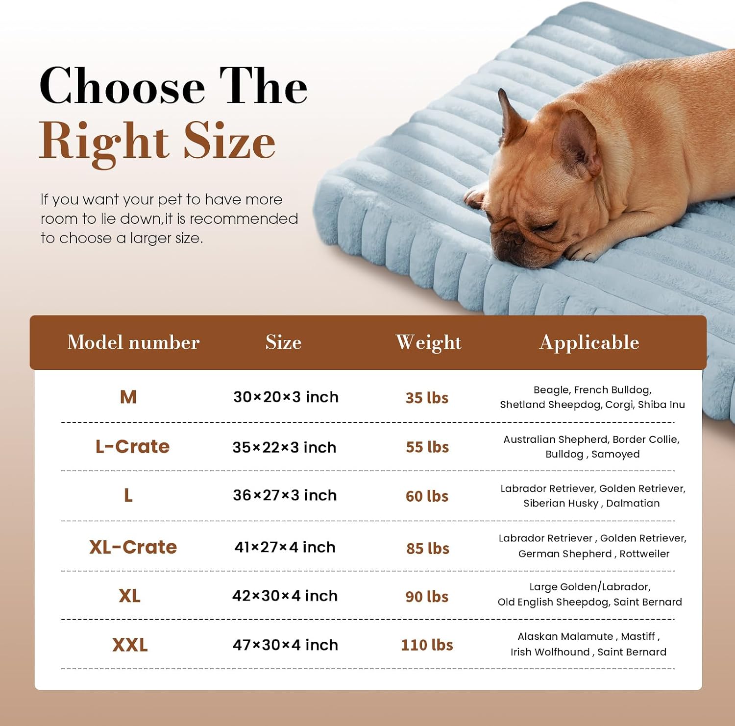 Detalle 2 de Cozila Medium Orthopedic Dog Bed, Egg-Crate Foam, Waterproof Lining