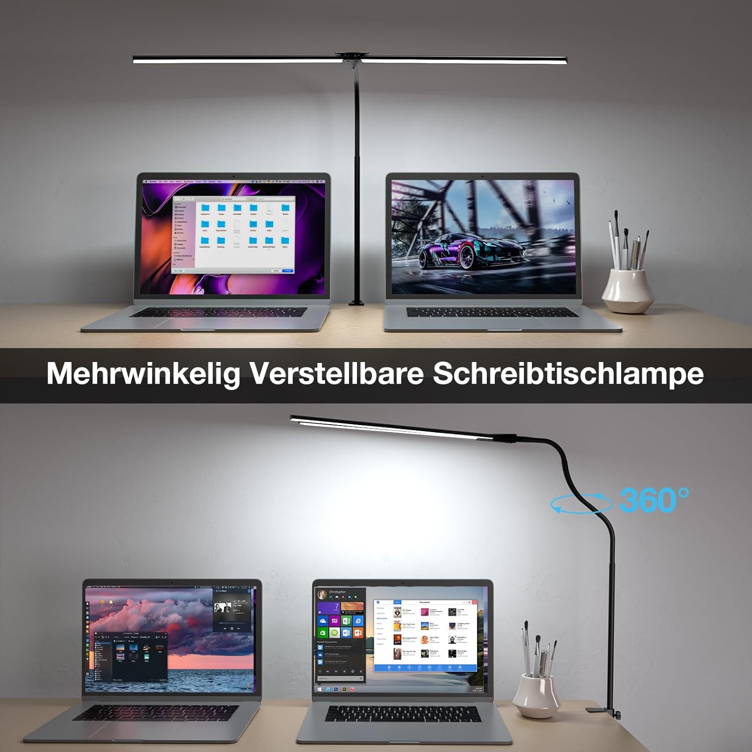 Detalle 2 de Hensam LED Schreibtischlampe 1800 LM
