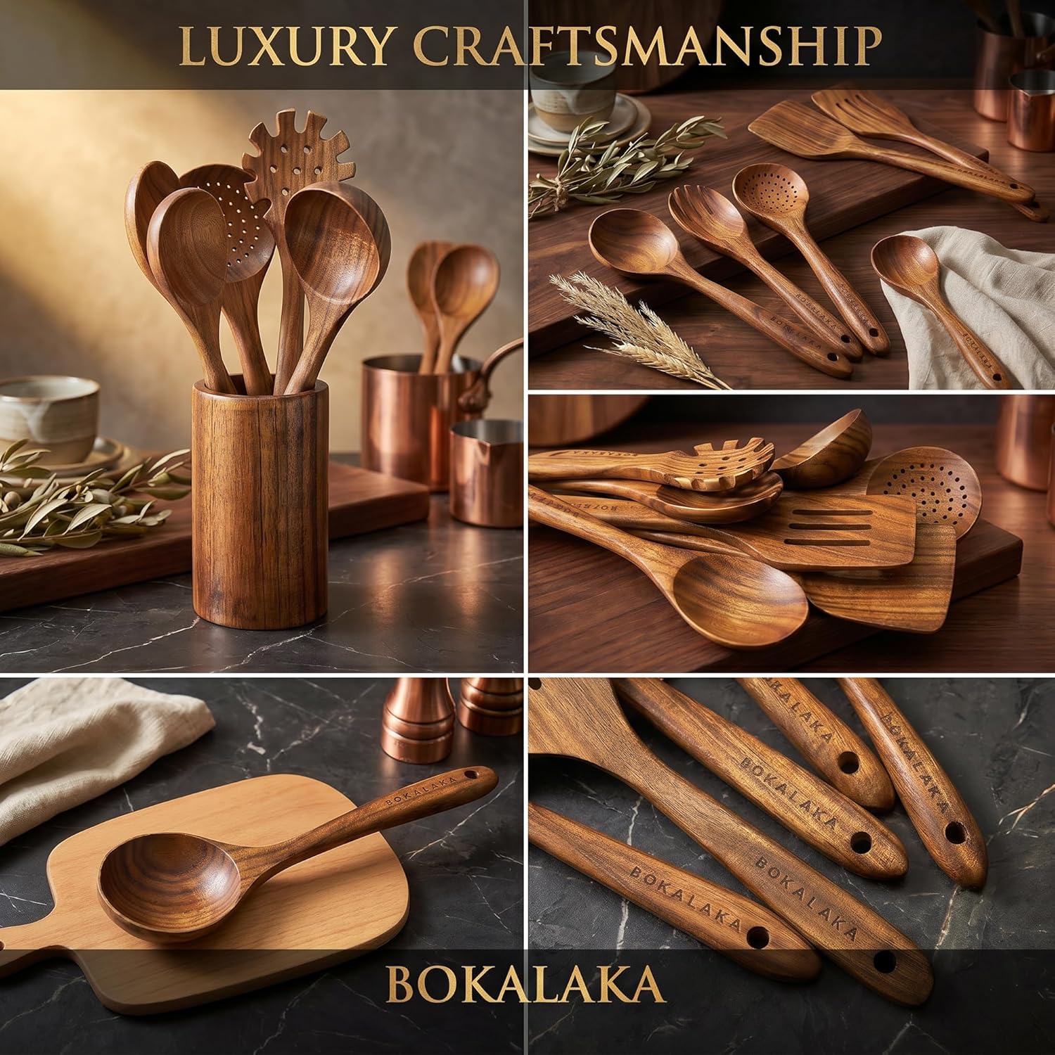 Thumbnail 3 de BOKALAKA Wooden Spoons 10 pcs 🍴