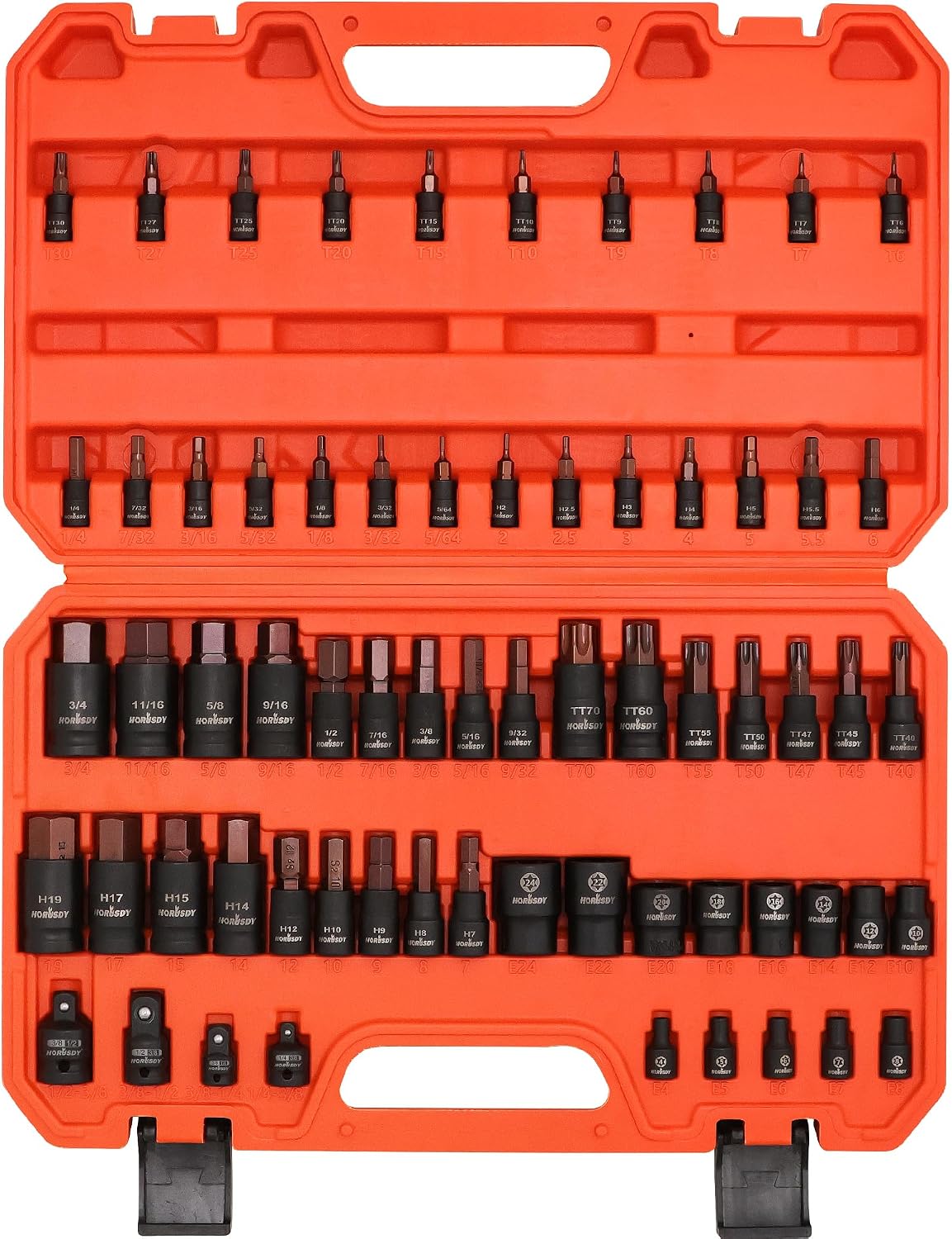 Detalle de HORUSDY Torx Socket Set, 66-Piece
