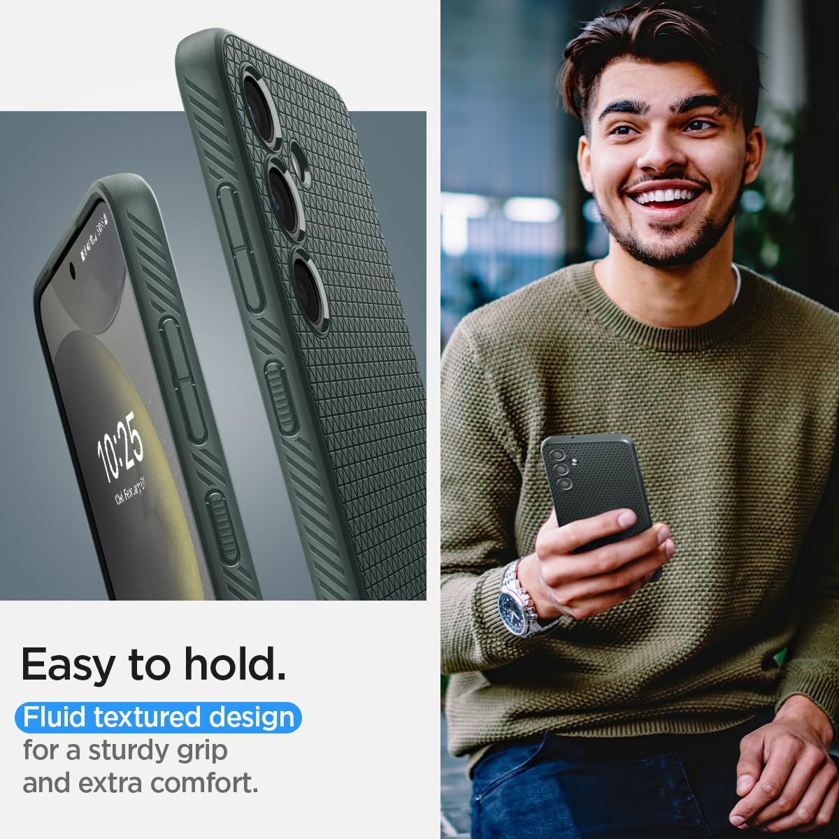 Thumbnail 3 de Spigen Cover Liquid Air per Samsung Galaxy S24, Abisso Verde