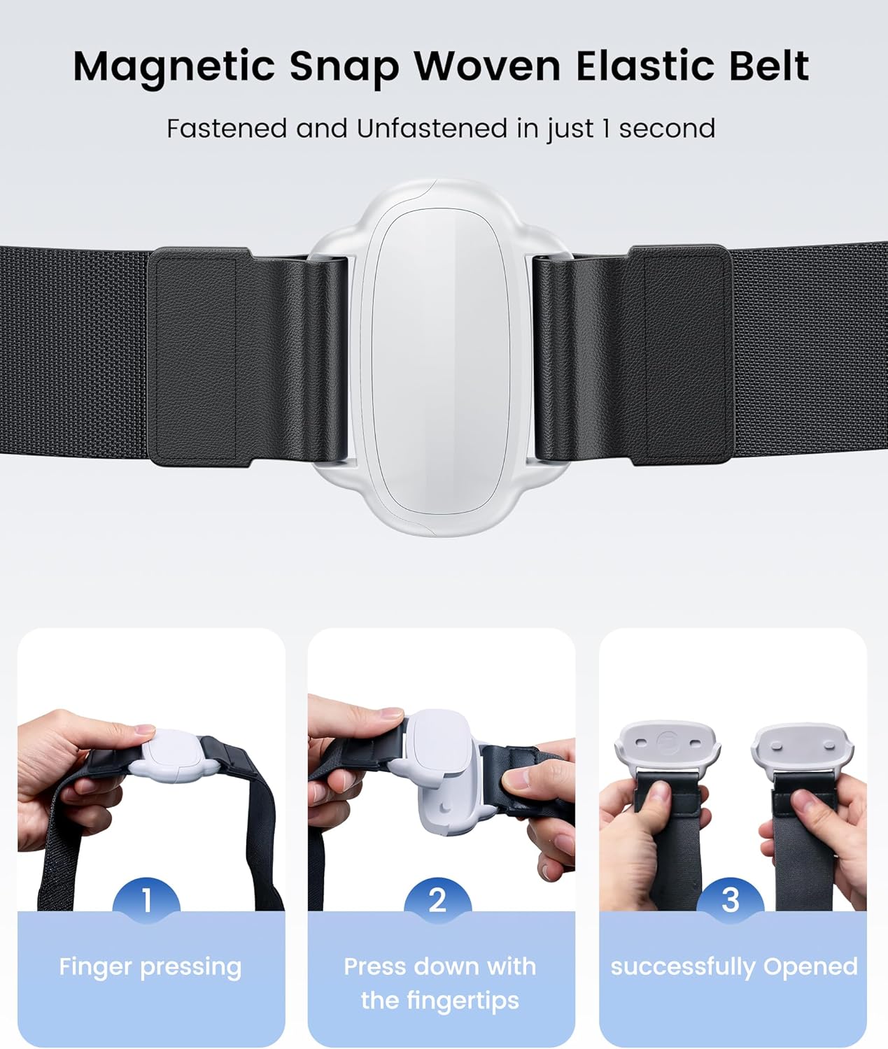 Detalle de Wearable 12000mAh Battery Pack for Meta Quest 2/3/3S — Waist-Worn Power Bank