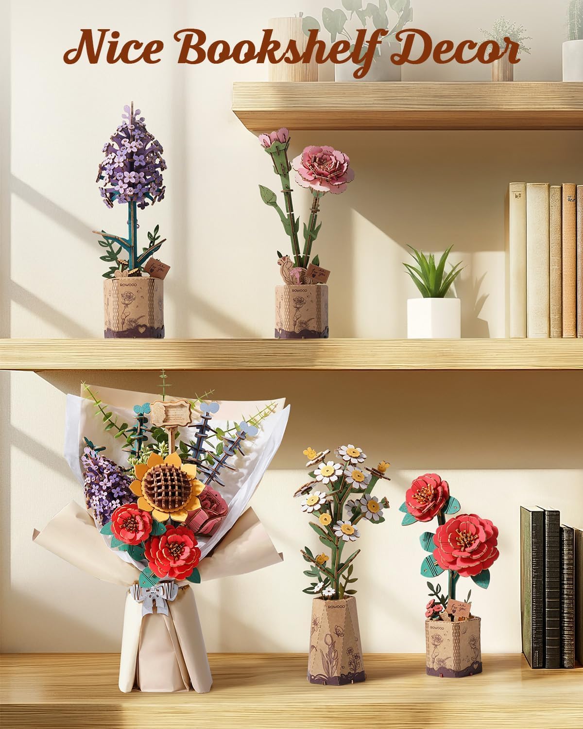 Thumbnail 5 de Rowood TW01H Wooden Flower Bouquet Kit