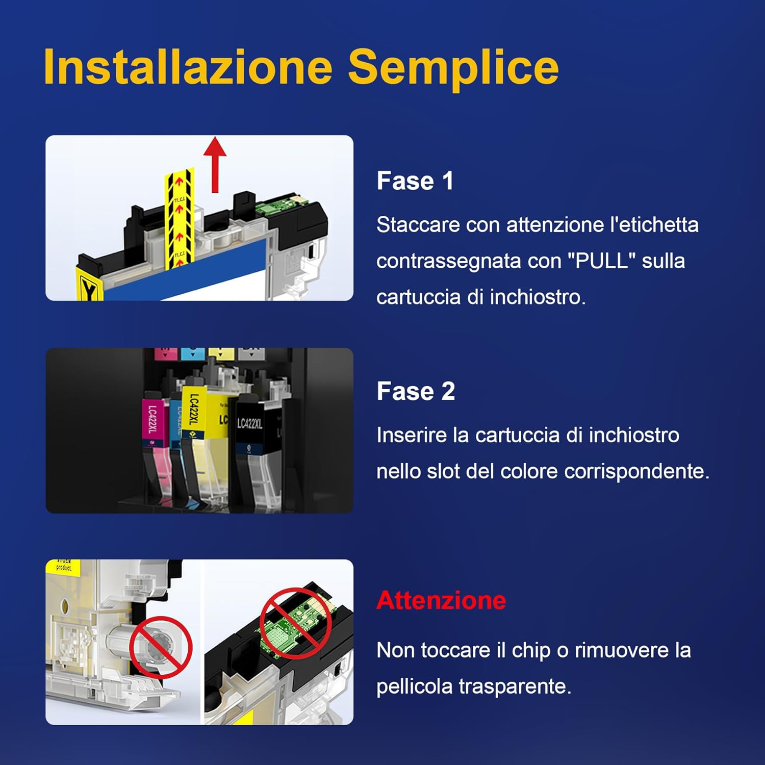 Thumbnail 4 de ColorKing LC422XL Compatibile con Brother LC422/LC422XL: confezione da 4 cartucce per MFC-J5340DW, J5740DW, J6940DW e J6540DW